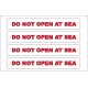 Boat Sticker - Do not open at sea (S)