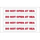 Boat Sticker - Do not open at sea (S)