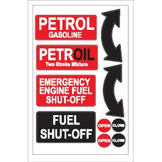 Boat Sticker - Petrol/fuel shut off (L)