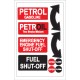 Boat Sticker - Petrol/fuel shut off (L)