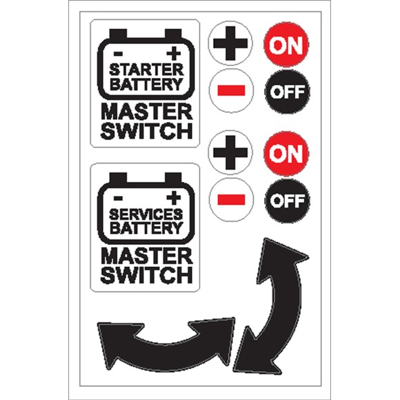 Boat Sticker - Battery master switch (L)