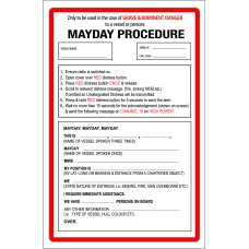 Boat Sticker - Mayday (L)