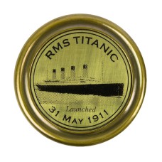 RMS Titanic Tribute Compass, brass, 6cm