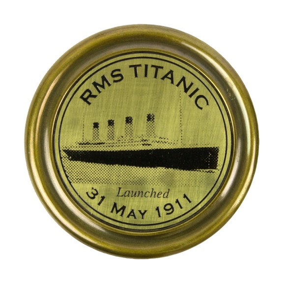 RMS Titanic Tribute Compass, brass, 6cm
