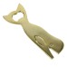 Whale Bottle Opener, brass, 19cm