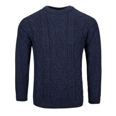 Classic Aran Jumper, denim, S