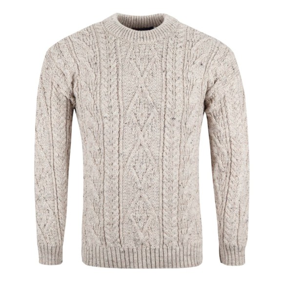 Classic Aran Jumper, skiddaw, M