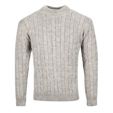 Balmoral Cable Crew, oatmeal, L
