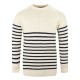 Breton Crew Sweater, ecru, M