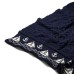 British Wool Nautical Throw, navy, 150x120cm