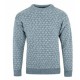Saxon Crew Neck Sweater, teal, small