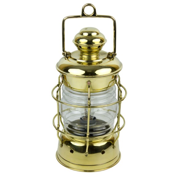 Brass Nelson Oil Lamp, 33cm