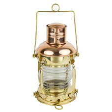 Brass/Copper Anchor Electric Lamp, 29cm