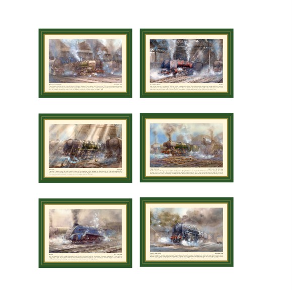 Steam Train Tablemats (6), 29x21cm