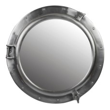 Aluminium Porthole Mirror, dark pewter, 46cm