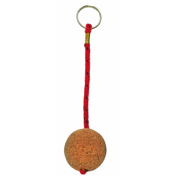 Floating Cork Sphere Keyring