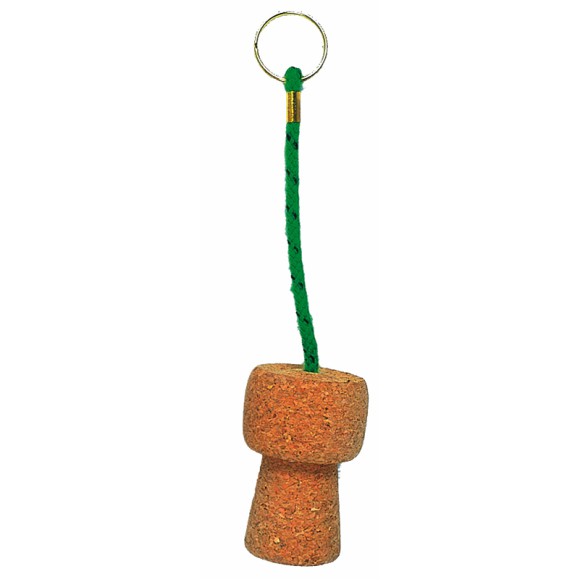 Champagne Cork Keyring