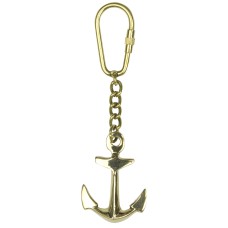 Brass Anchor Keyring