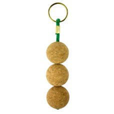 Cork Keyring with Triple Ball