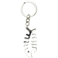 Fish Bones Bottle Opener Keyring