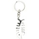 Fish Bones Bottle Opener Keyring