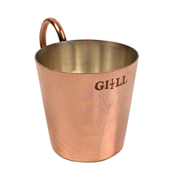 Copper Half-Gill Rum Measure