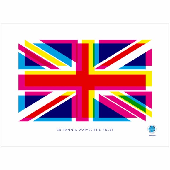 Britannia Waives Rules Tea Towel