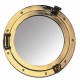 Brass Porthole Mirror, 15cm