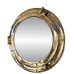 Brass Porthole Mirror, 20cm