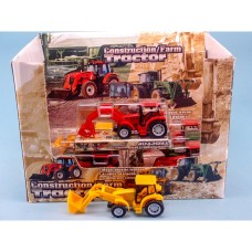 Die-cast Tractor with Implement, 10cm, 12 assorted