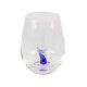 Tumbler with Miniature Glass Whale Tail