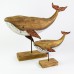 Rusty Whale on Stand, 20cm