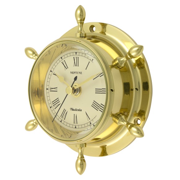 Brass Neptune Clock