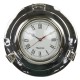 Aluminium Porthole Clock, 28cm