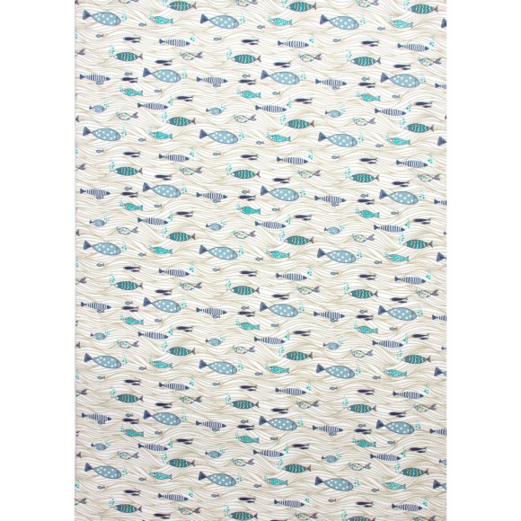 Shoaling Fish Tea Towel, 71x51cm