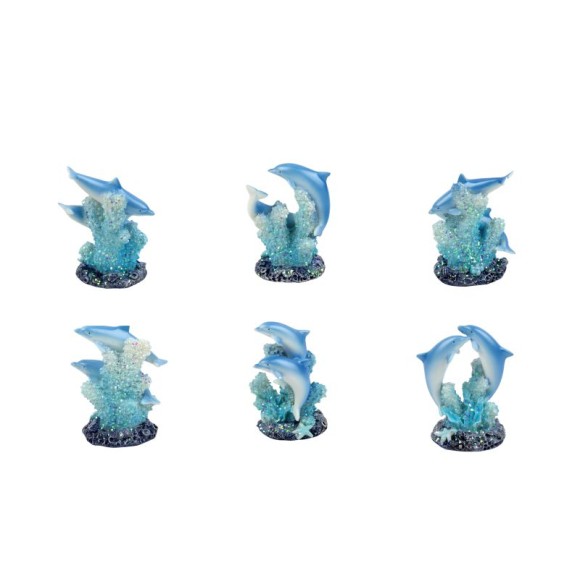 Dolphins, 9cm, 6 assorted