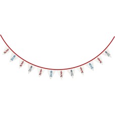 Lighthouses Bunting, red/blue, 2m