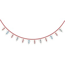 Lighthouses Bunting, red/blue, 2m