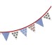 Nautical Bunting, red/blue, 2m