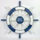 Ship's Wheel, blue/white, 42cm
