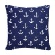 Anchors Cushion, navy, 40x40cm