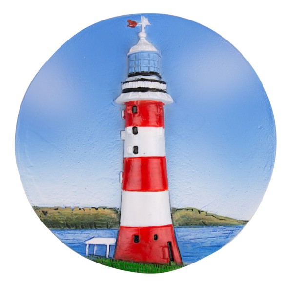 Smeaton's Tower Fridge Magnet, round, 6cm