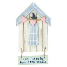 Beach Hut-Style Magnet, I do like to be…, 12cm