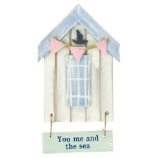 Beach Hut-Style Magnet, You me and the sea, 12cm