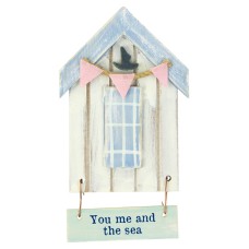 Beach Hut-Style Magnet, You me and the sea, 12cm