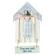 Beach Hut-Style Magnet, You me and the sea, 12cm