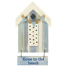 Beach Hut-Style Magnet, Gone to the beach, 12cm