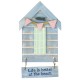 Beach Hut-Style Magnet, Life is better at…, 12cm
