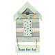 Beach Hut-Style Magnet, Seas the Day, 12cm