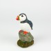 Puffin Sitting on Rock, 13cm